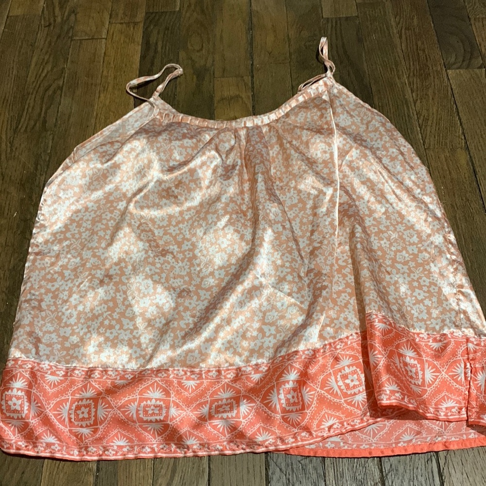 Cute pink floral soft top womens size XL